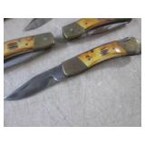 (EC1) 9 As-Is Folding Pocket Knives...