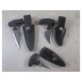 (EC1) 3 Assorted Push Dagger Knives...
