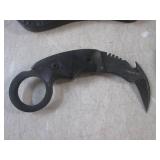(EC1) 3 Karambit Knives with Sheath...