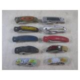 (BSB) 10 Assorted Folding Knives...