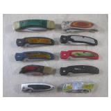 (BSB) 10 Assorted Folding Knives...