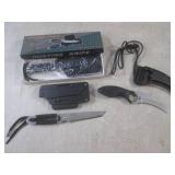 (FS) 3 Fixed Blade Knives with Shea...