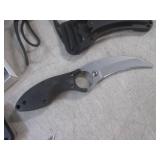 (FS) 3 Fixed Blade Knives with Shea...