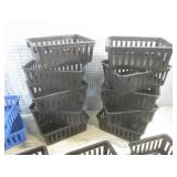 (CS) 13 Black Plastic Mini Bins and...