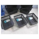 (CS) 13 Black Plastic Mini Bins and...