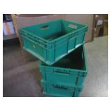 (EW4) 3 Stackable Plastic Bins with...