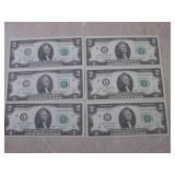 (CNTR) 6 Uncirculated Sequential US...
