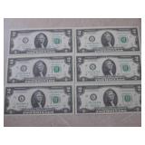 (CNTR) 6 Uncirculated Sequential US...