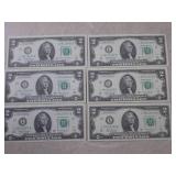 (CNTR) 6 Uncirculated Sequential US...