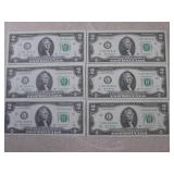 (CNTR) 6 Uncirculated Sequential US...
