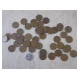 (CNTR) 48 Wheat Pennies Mix of Teen...