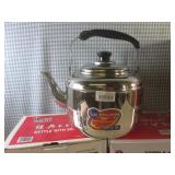 (F-0) 4 Stainless Steel Tea Kettles...