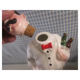 (CS) Vintage Ceramic Barrel Bar Set...