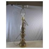 (CS) Vintage Stiffel Brass Lamp 31"...