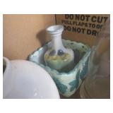 (F-2) Box Full of Assorted Glass Va...