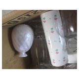 (F-2) Box Full of Assorted Glass Va...