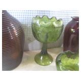 (EW3) Assorted Colored Glass Vases ...