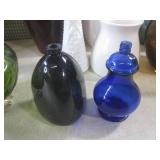 (EW3) Assorted Colored Glass Vases ...