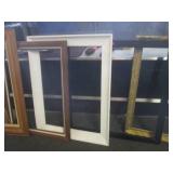 (C-2) 2 Glass Front Cabinet Doors a...