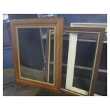 (C-2) 2 Glass Front Cabinet Doors a...