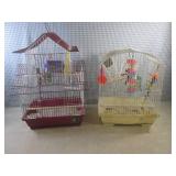 (CSB) 2 Bird Cages with Accessories...