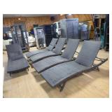 5 Rattan Chaise Lounge Chairs
