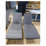 5 Rattan Chaise Lounge Chairs