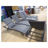 5 Rattan Chaise Lounge Chairs