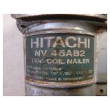 Hitachi 1 3/4" Pneumatic Coil Nailer with Nails
