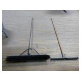 Push Broom and Squeegee