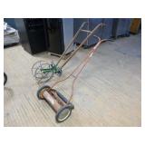 Vintage Push Mower and Cultivator