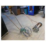 Vintage Push Mower and Cultivator