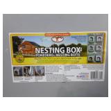 5 Little Giant Single Open Nesting Boxes with Perch
