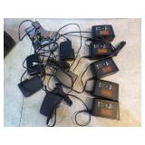 Tote of Black & Decker Batteries and Chargers