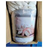 Swift Home Nenah Waffle & Stripe 3-Pc. Comforter Set - Full/Queen