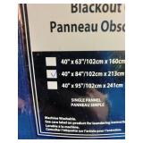 Swift Home Blackout 40" x 84" Grommet Window Panel - Navy