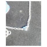 Silvertone Personalized Heart Charm Bracelet