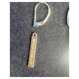 14K Gold Over Sterling Silver Personalized Name Tag Dangle Earrings