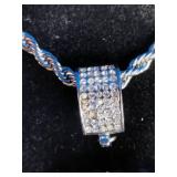 Steeltime 18K Gold Over Stainless Steel CZ Lion Pendant With Chain