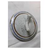 Handcrafted Ceramic Sugar Bowl with Lid - Speckled Design