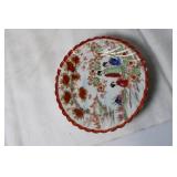 Set of 5 Vintage Japanese Porcelain Dishware with Hand-Painted Designs