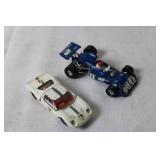 Set of 2 Vintage Die-Cast Racing Cars