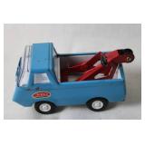 Vintage Tonka Towing Wrecker Toy Truck - Blue and Red