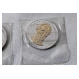 Collection of Commemorative Coins Featuring Historical Figures