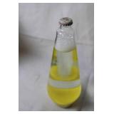 Vintage Yellow Lava Lamp and Decorative Glass Box with Lid