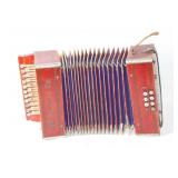 Vintage Hohner Accordion with Bellows and Keys