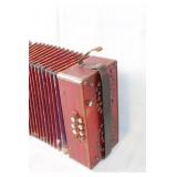 Vintage Hohner Accordion with Bellows and Keys