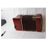 Vintage Hohner Accordion with Bellows and Keys