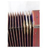 Vintage Hohner Accordion with Bellows and Keys