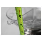 Cut Glass Dish with Silver Plated Base